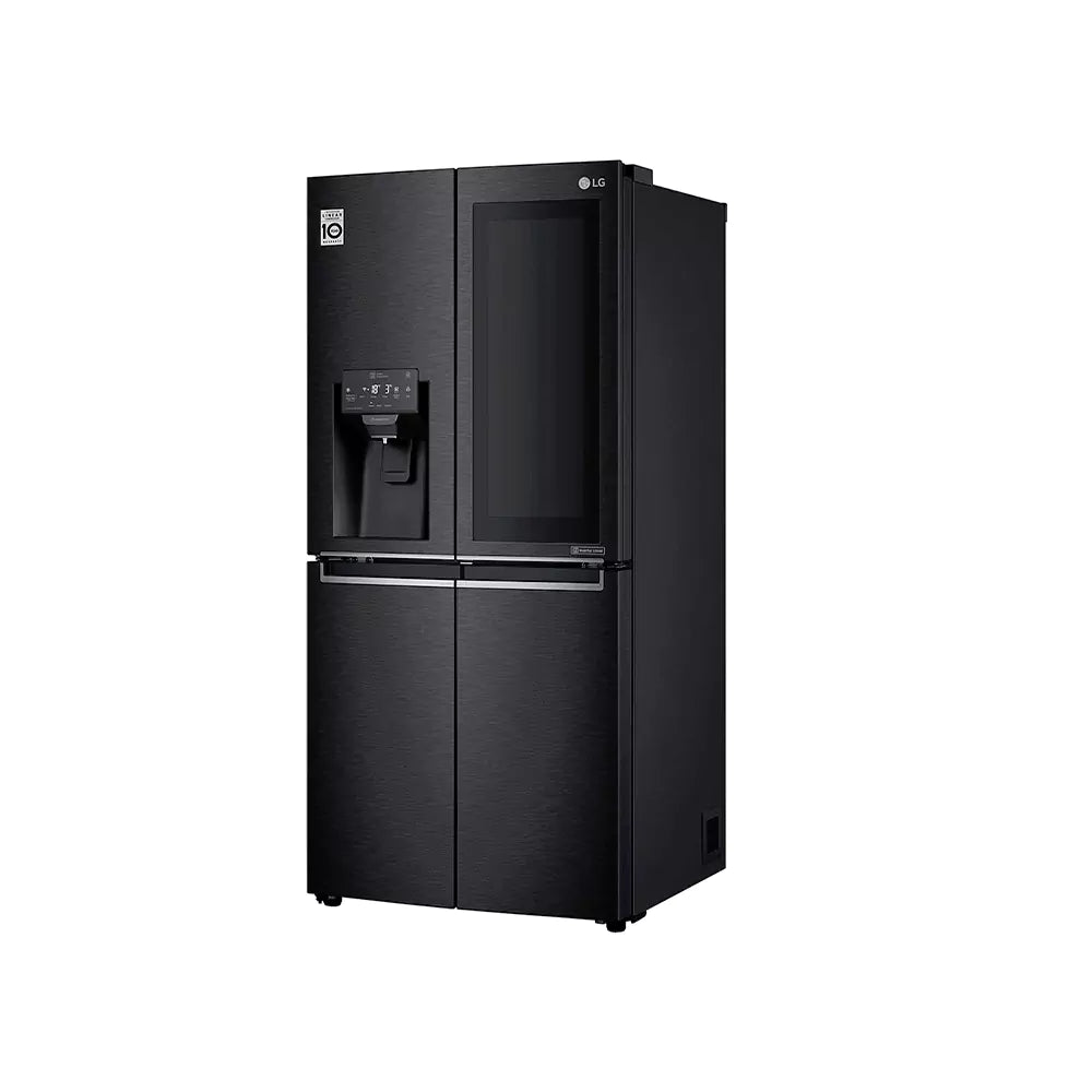 LG  Slim Fridge, French Door InstaView 423 Liter, Black GR-X29FTQEL