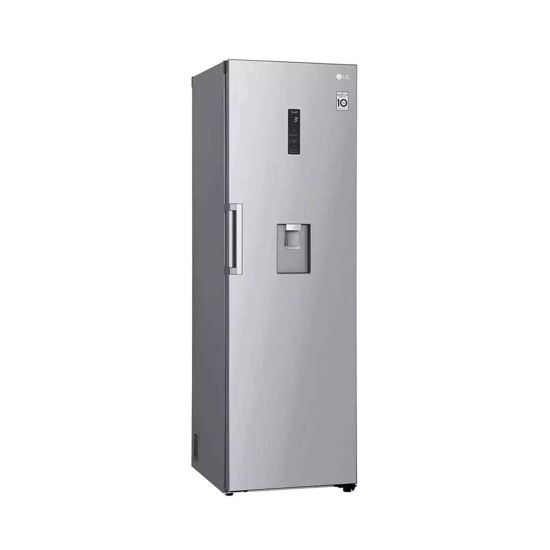 LG Pakistan 380L one door fridge with smart inverter and linear cooling technology, showing sleek exterior and digital control panel.
