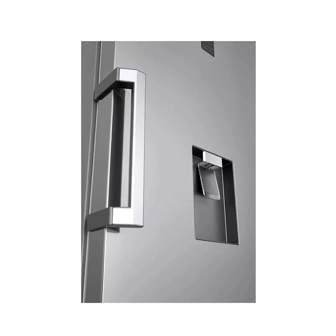 LG One Door Fridge with 380L capacity featuring sleek design and digital controls.