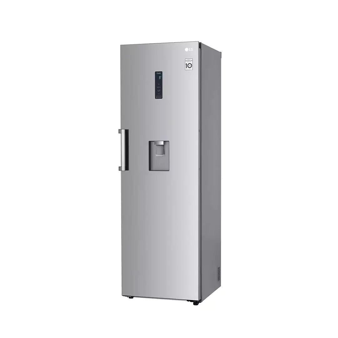 LG Pakistan One Door Fridge 380L with Smart Inverter and Linear Cooling technology, featuring a sleek design and digital display.