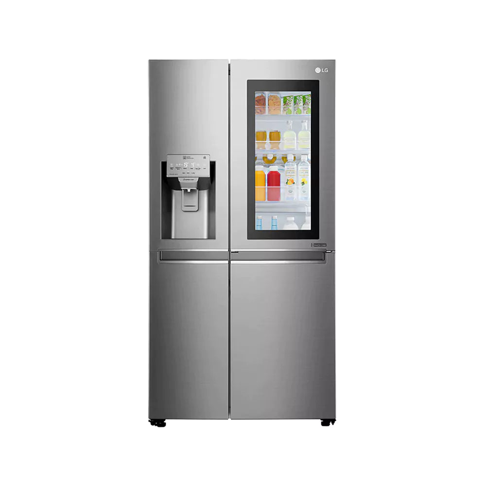 LG Side by Side Refrigerator InstaView Door-in-Door 668 Liter Nobel Silver GR-X257CSAV
