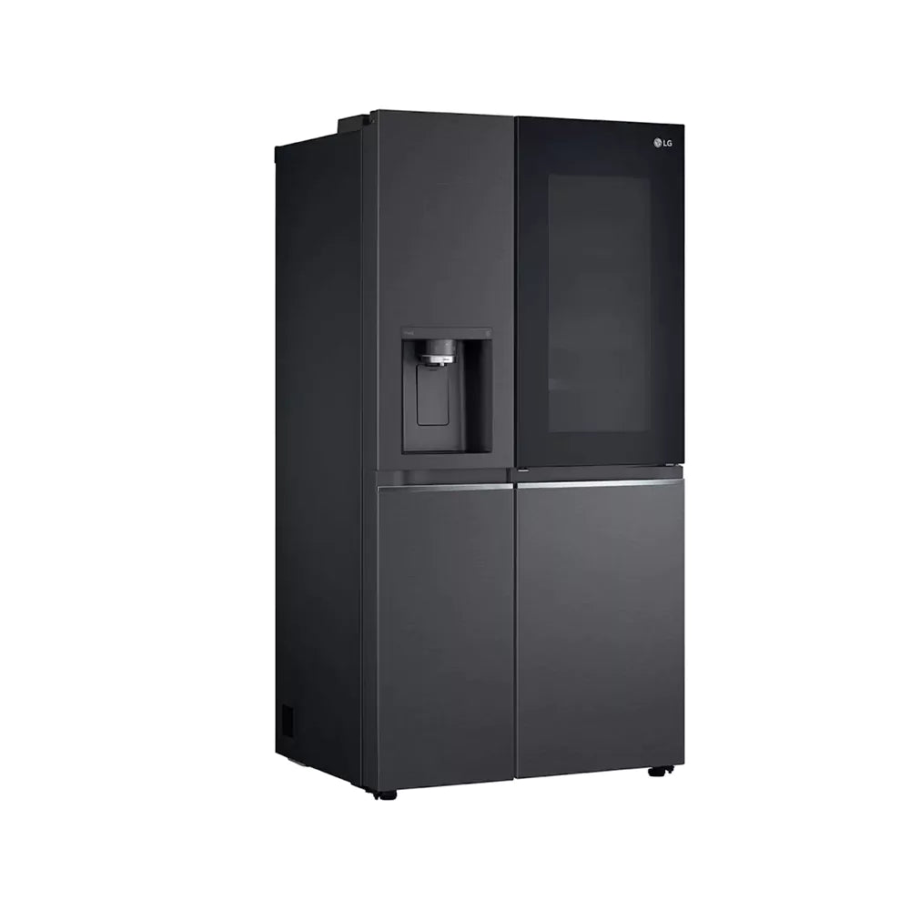 LG InstaView Double Door Fridge, 617L Metal Black GR-X267CQES