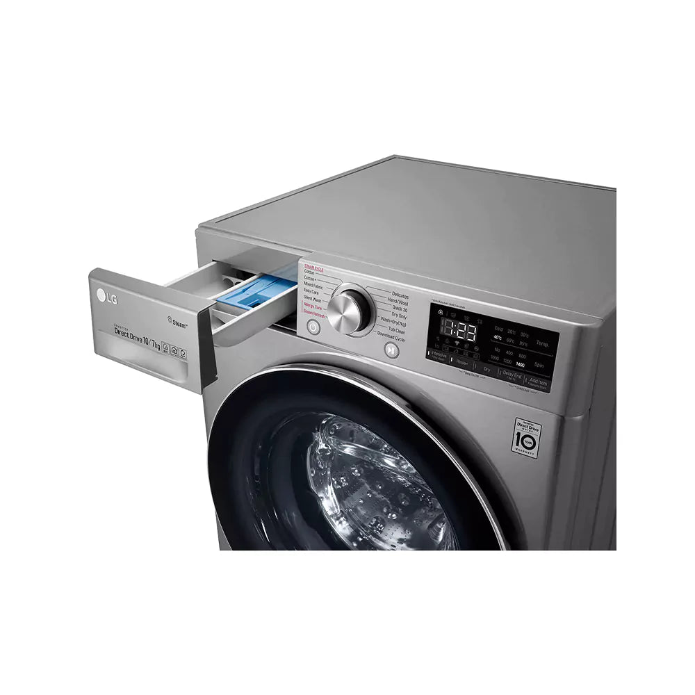 LG Front Load Washer & Dryer 10.5/7KG | AI DD™ | Steam™ | ThinQ™ | F4V5RGP2T