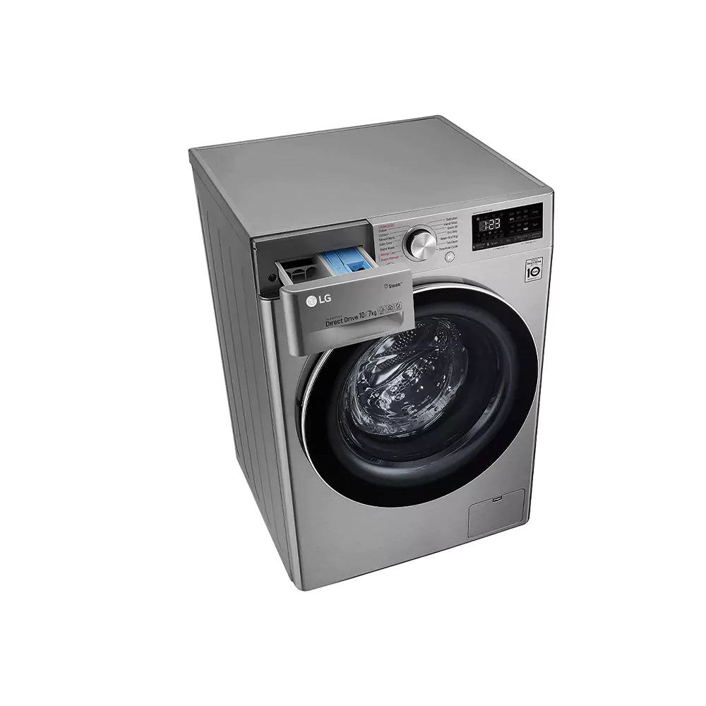 LG Front Load Washer & Dryer 10.5/7KG | AI DD™ | Steam™ | ThinQ™ | F4V5RGP2T