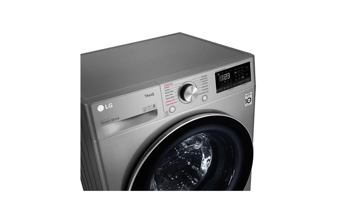 LG Front Load Washer & Dryer 8/5Kg Combo with AI DD™ | Steam™ | ThinQ™ | F2V5PGPT2
