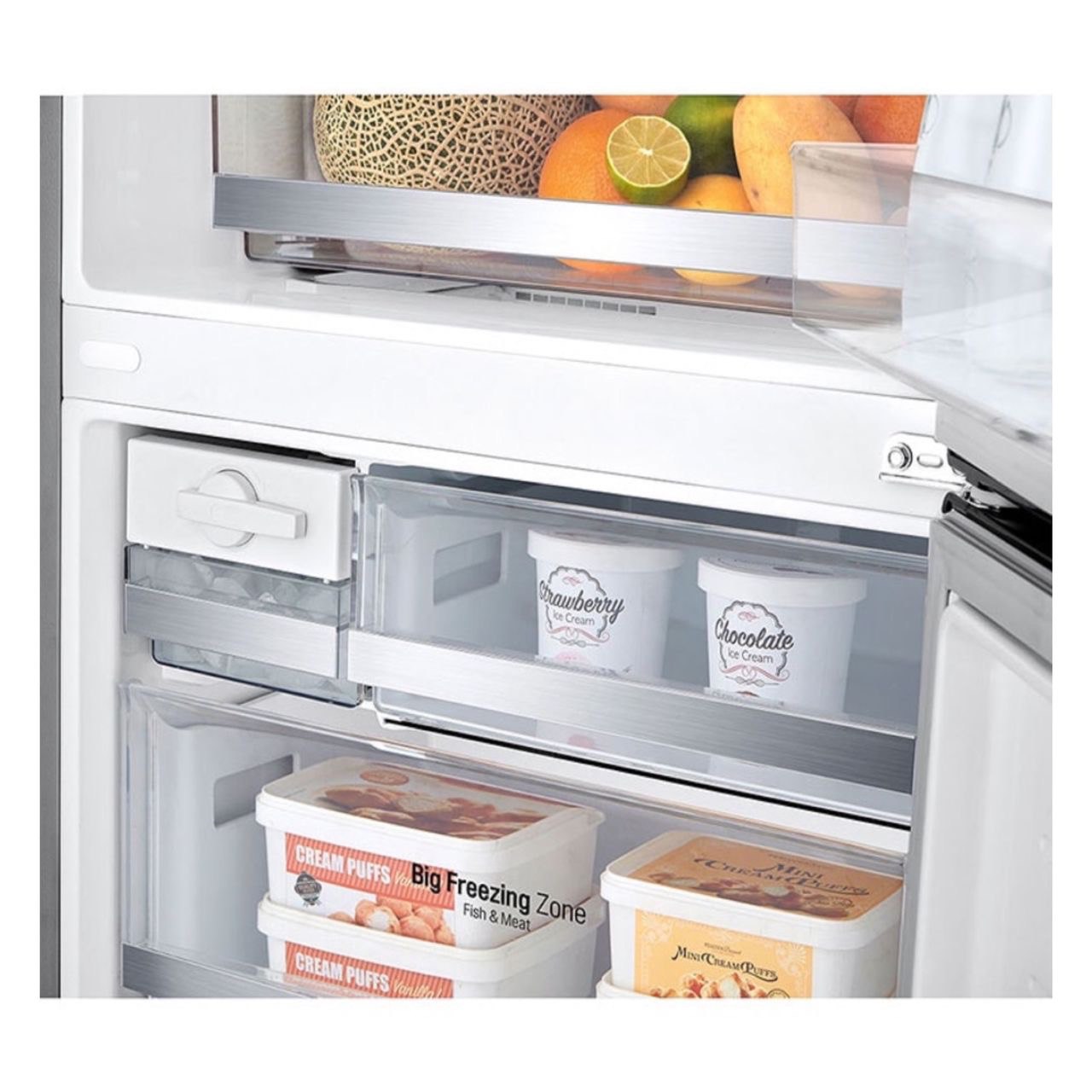 LG Bottom Freezer Refrigerator with Multi Air Flow GCF689BLCM