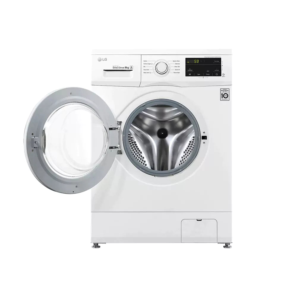 LG 8.0 Kg Front Load Fully Automatic Washing Machine FH2J3TDNPO