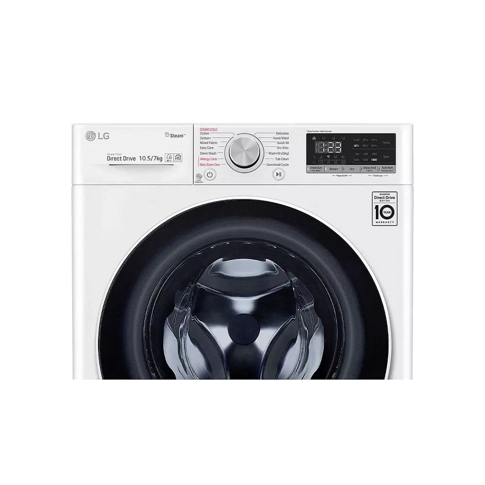 LG Front Load Washing Machine 10.5/7 KG F4V5RGPOW
