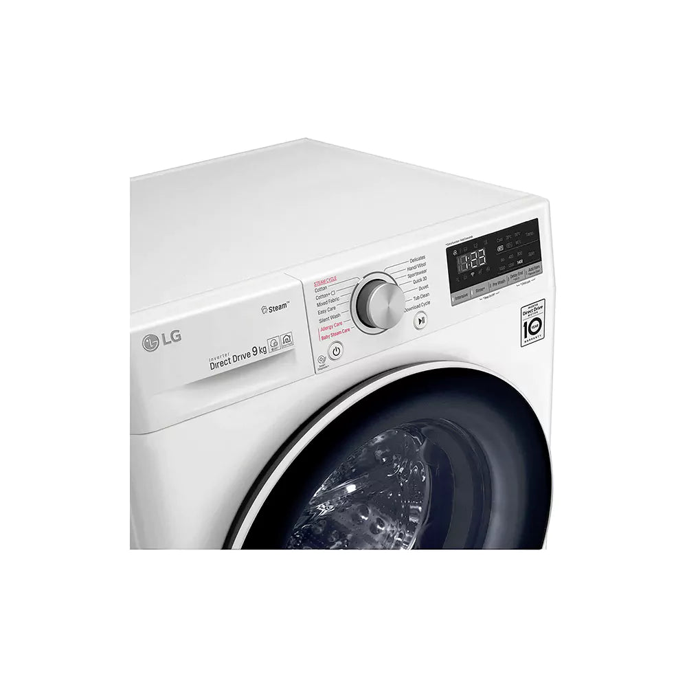 LG FRONT LOAD WASHING MACHINE 9KG F4V5VYPOW