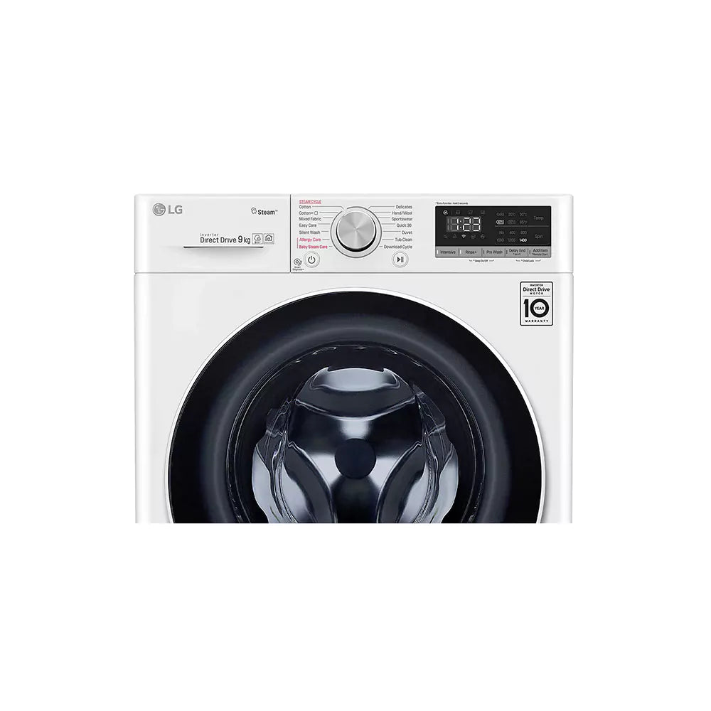 LG FRONT LOAD WASHING MACHINE 9KG F4V5VYPOW