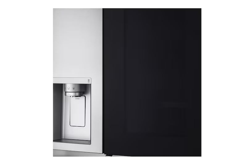 LG 674L Side-by-Side InstaView Fridge with Inverter Linear Compressor & UVnano™ technology in Noble Steel Finish
