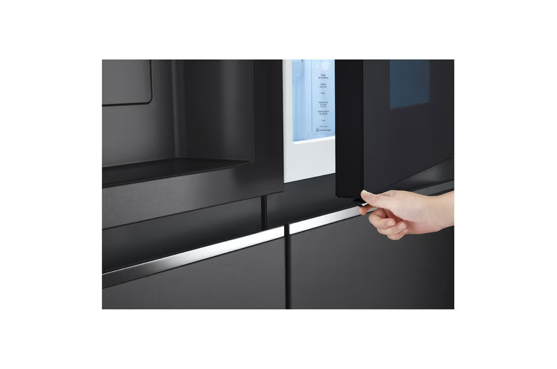 LG InstaView Double Door Fridge, 617L Metal Black GR-X267CQES