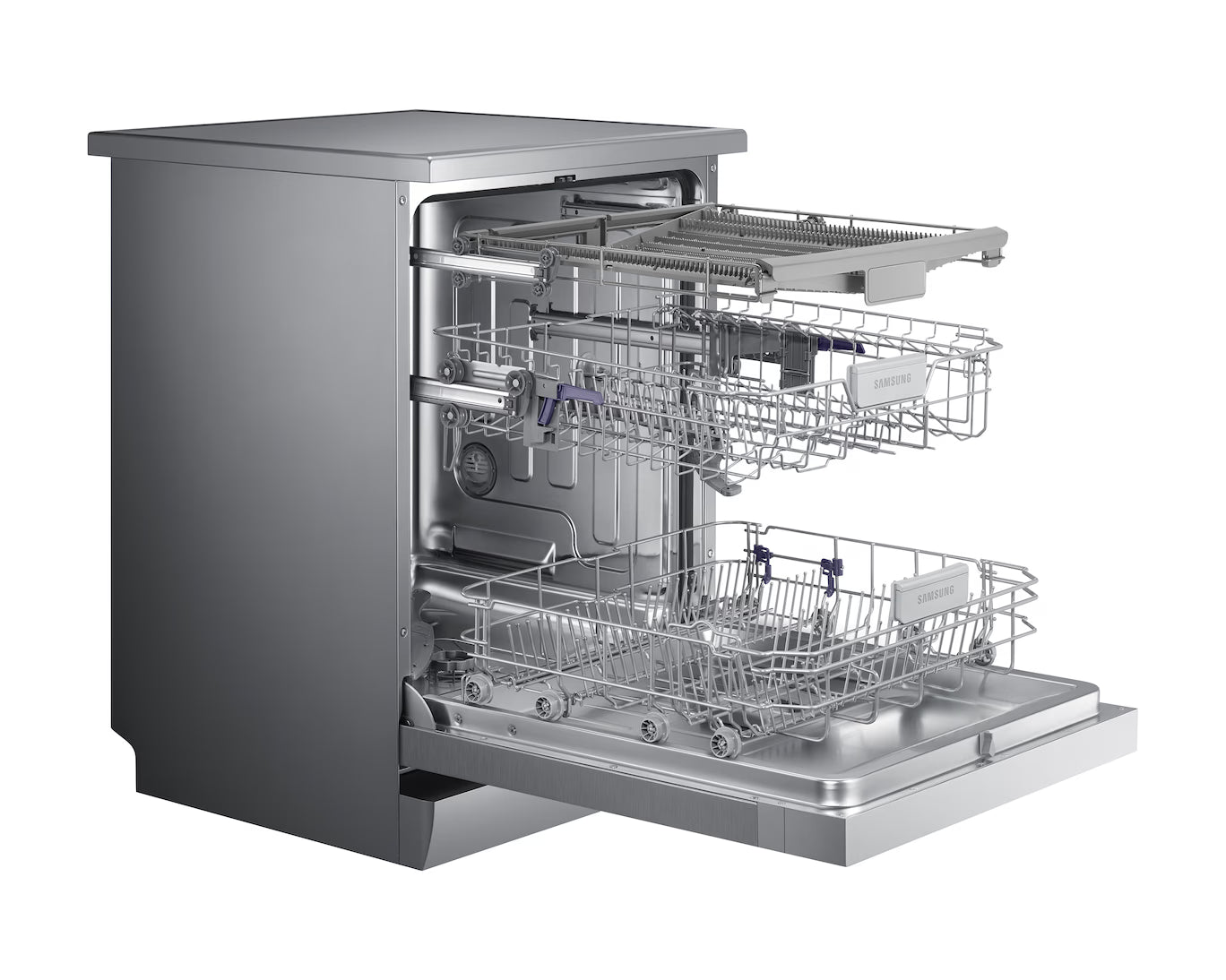 Samsung 14 P/S Freestanding Dishwasher Wide LED Display DW60M5070FS