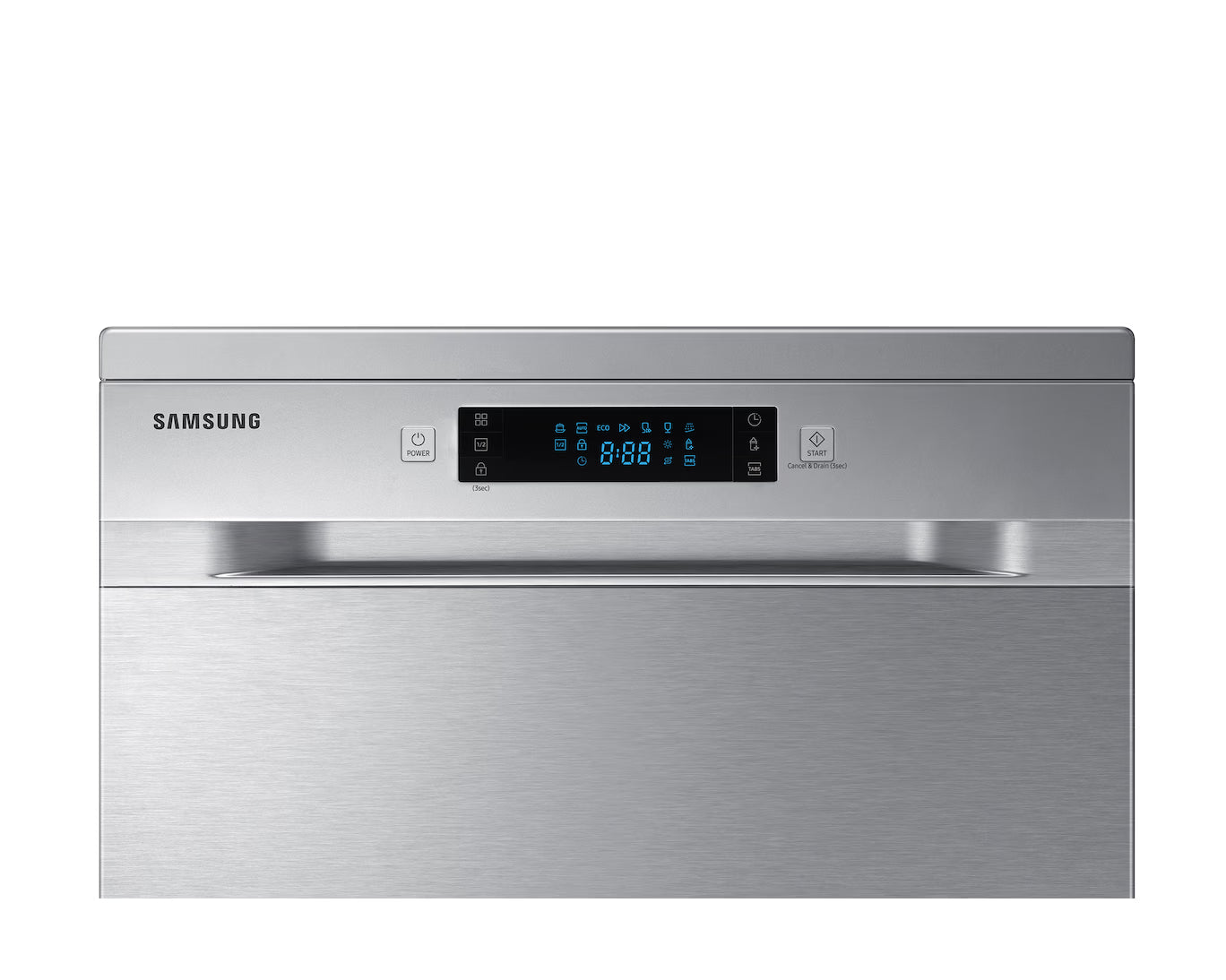 Samsung 14 P/S Freestanding Dishwasher Wide LED Display DW60M5070FS