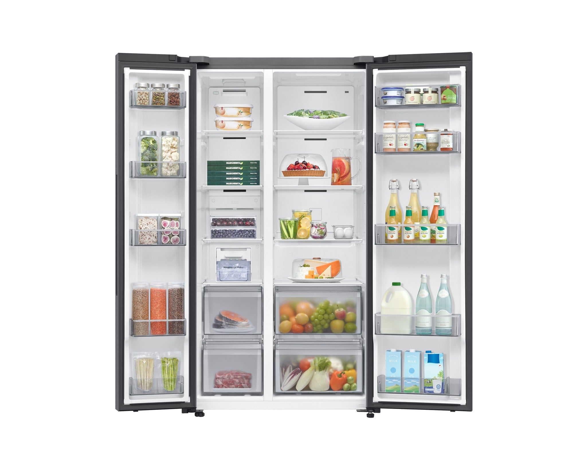 Samsung 655 L Side by Side Refrigerator with AI Inverter Compressor RS70F65QETTR