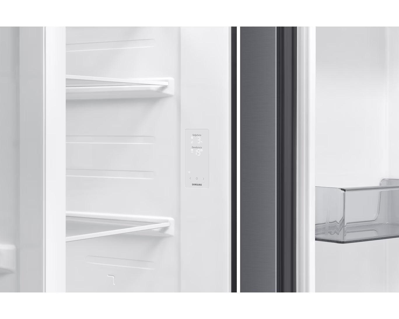 Samsung 655 L Side by Side Refrigerator with AI Inverter Compressor RS70F65QETTR