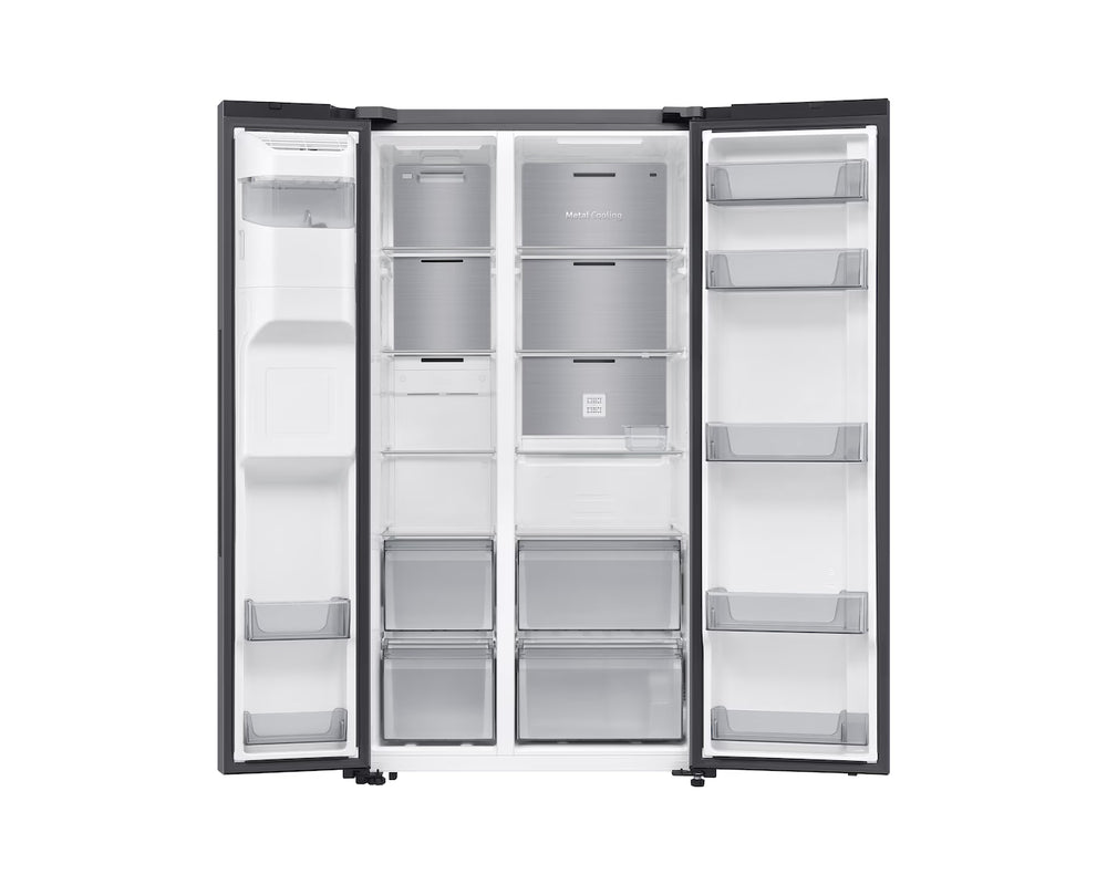 Samsung 635L Side-by-Side Refrigerator with Water and Ice Dispenser, RS70F64K1TAE