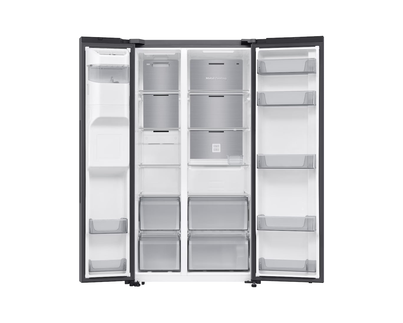 Samsung 635 L Side-by-Side Bespoke AI Refrigerator RS70F64K1TAE
