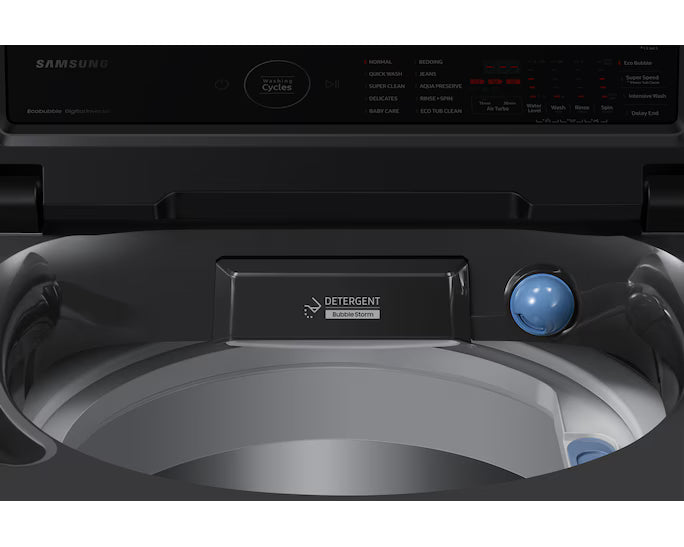 Samsung 9KG Top Load with Ecobubble™ Black WA90CK4545BDRT