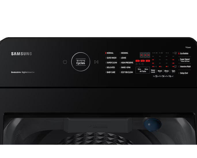 Samsung 10 kg Top Load EcoBubble & Dual-Storm Light Grey WA10CK4545BYRT