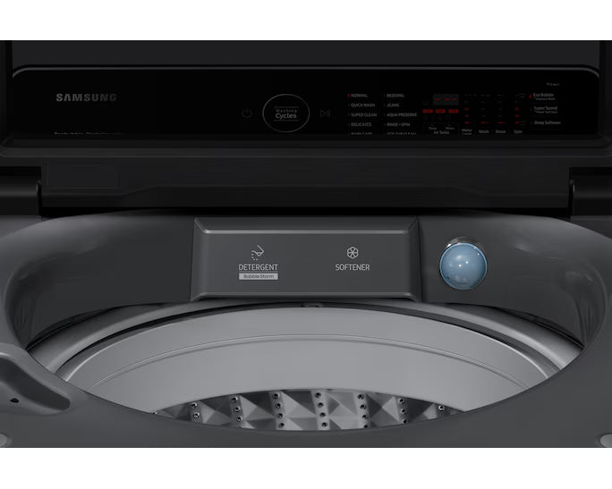 Samsung 17 kg Top Load EcoBubble & Dual-Storm Dark Grey WA17CK6745BDRT