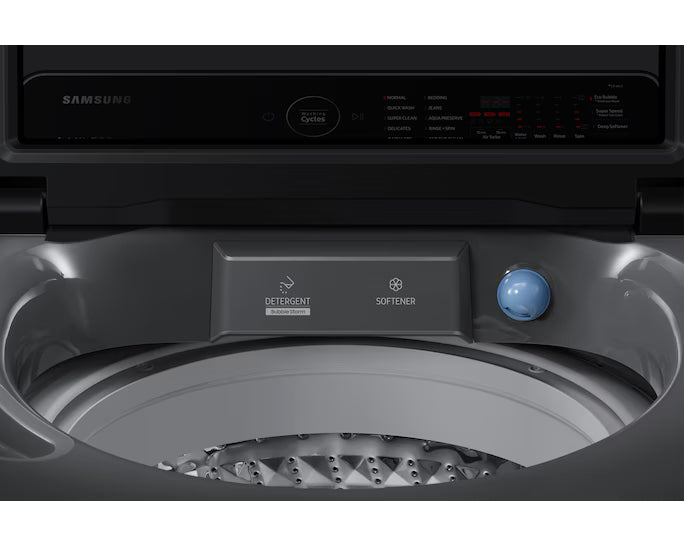 Samsung 15 kg Top Load EcoBubble & Dual-Storm Dark Grey WA15CK5745BDRT