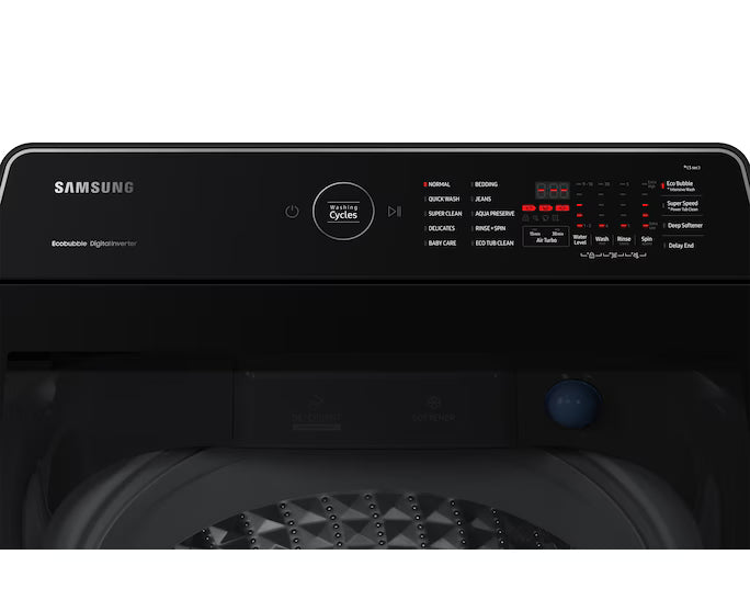 Samsung 15 kg Top Load EcoBubble & Dual-Storm Dark Grey WA15CK5745BDRT
