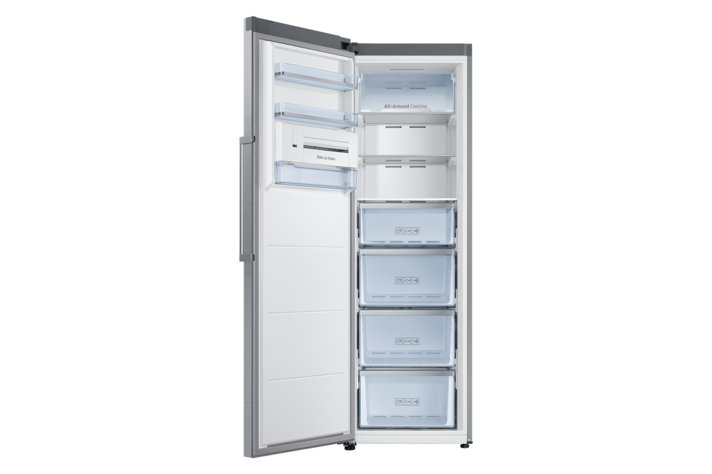 Samsung 315L One Door Freezer with No Frost and All-Around Cooling, Refined Steel RZ32M71207F