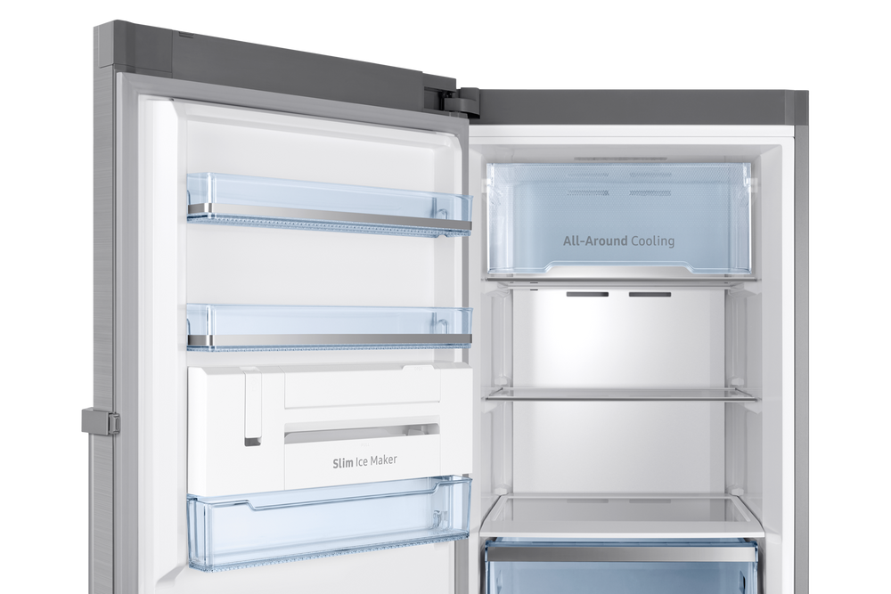 Samsung 315L One Door Freezer with No Frost and All-Around Cooling, Refined Steel RZ32M71207F