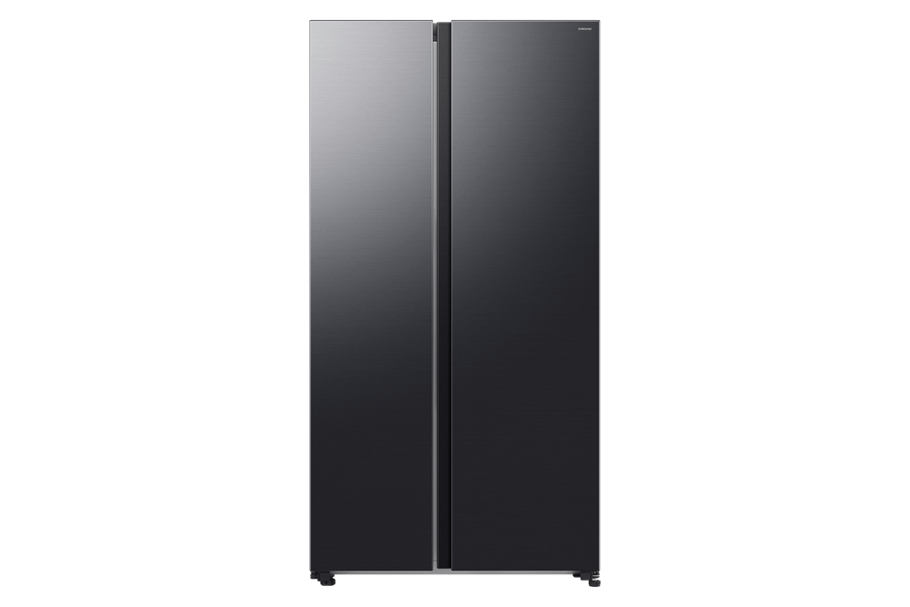Samsung Bespoke AI 655L Side-by-Side Refrigerator, Dark Inox RS70F65QEFTR