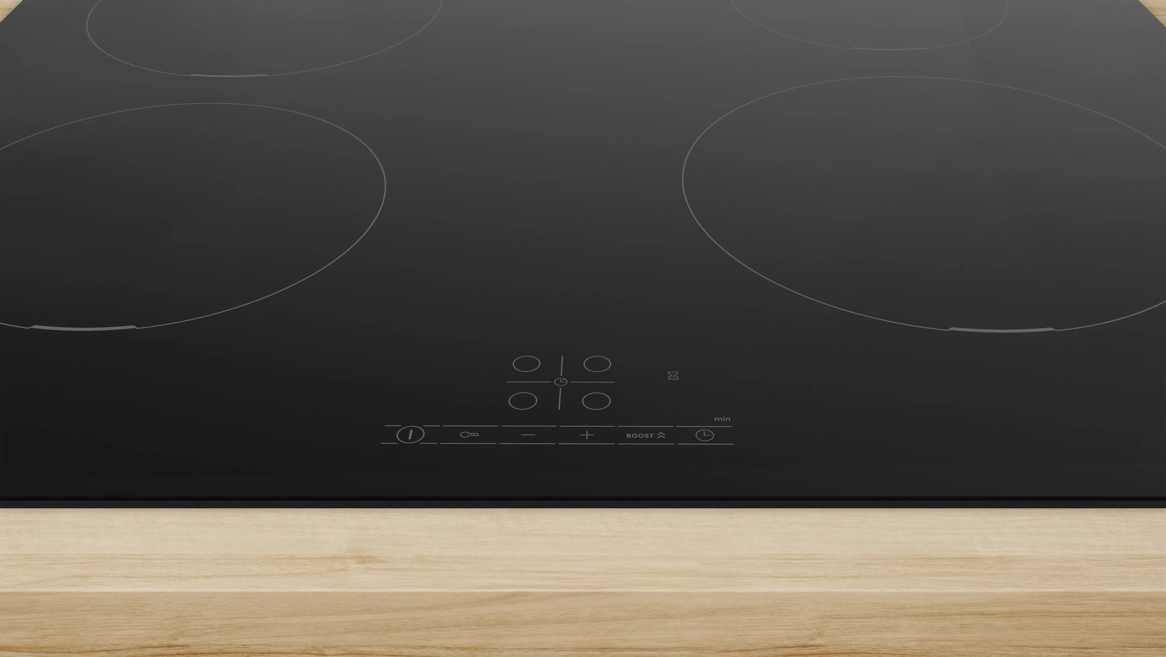 Bosch Series 4 Ceramic induction hob with Power Boost 60 cm Black