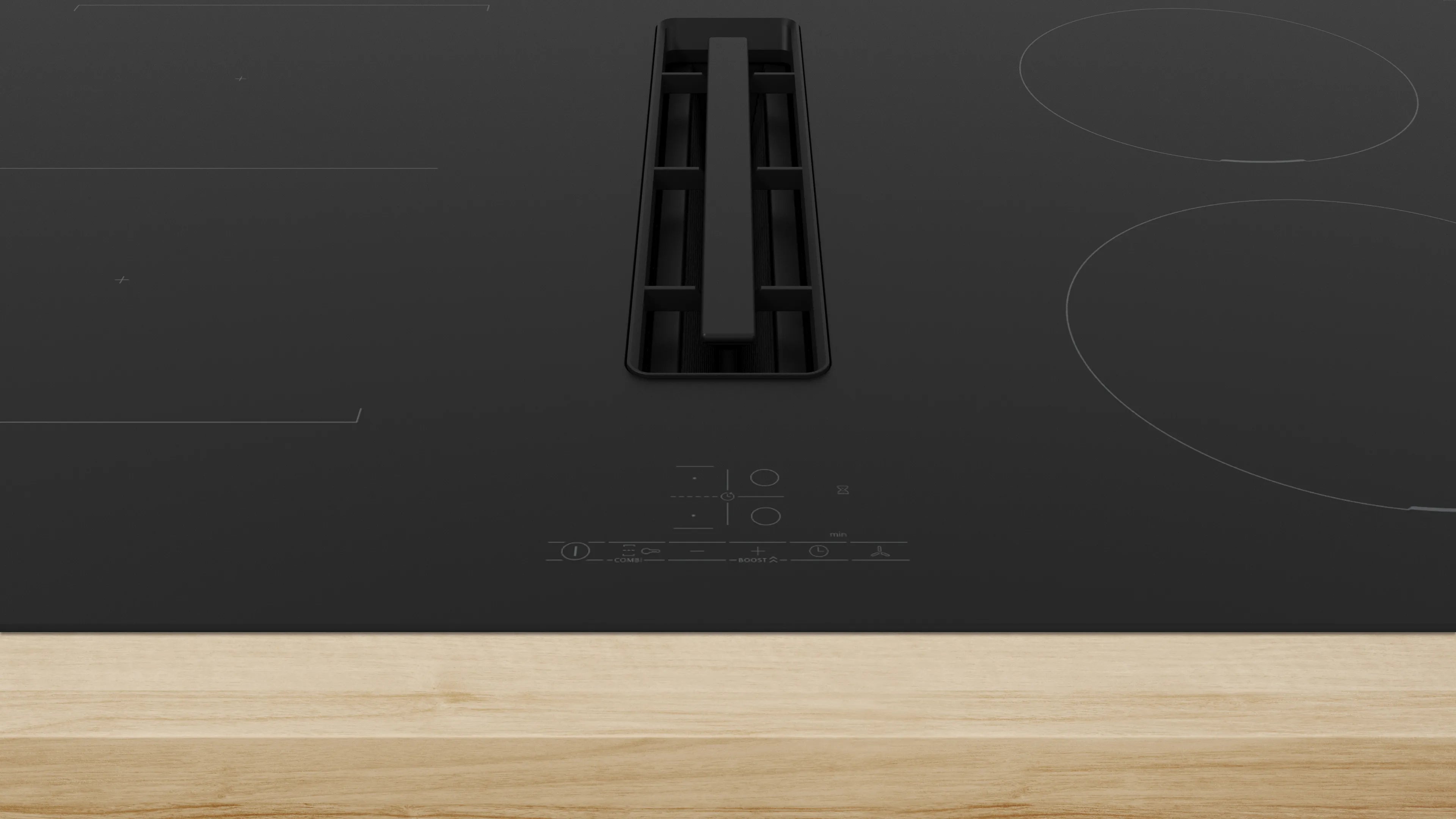 Bosch Series 4 Built in 4 Cooking Zone Induction hob 80cm Black