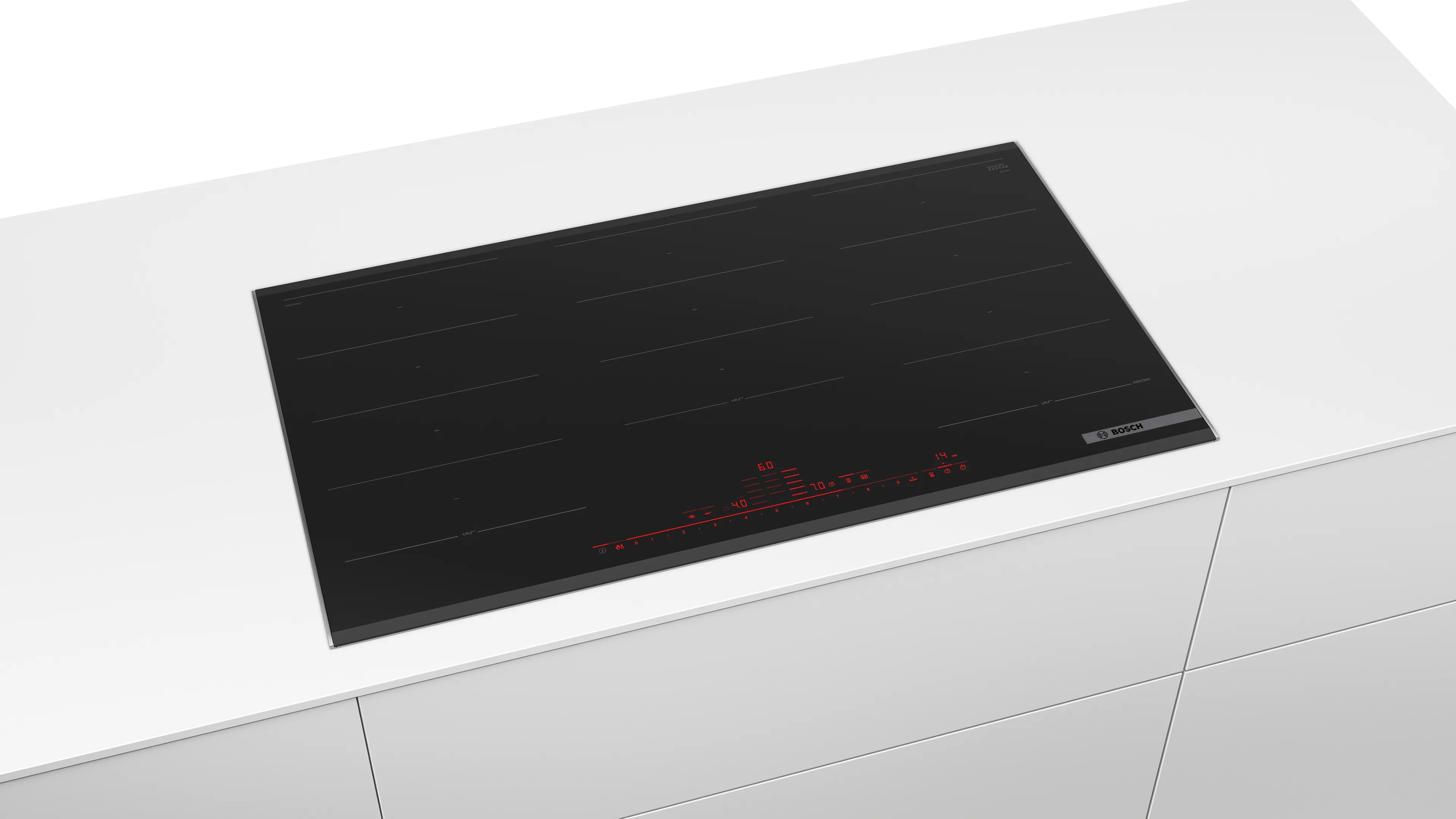 Bosch Series 8 90cm Induction hob with Extra added power Ceramic Black