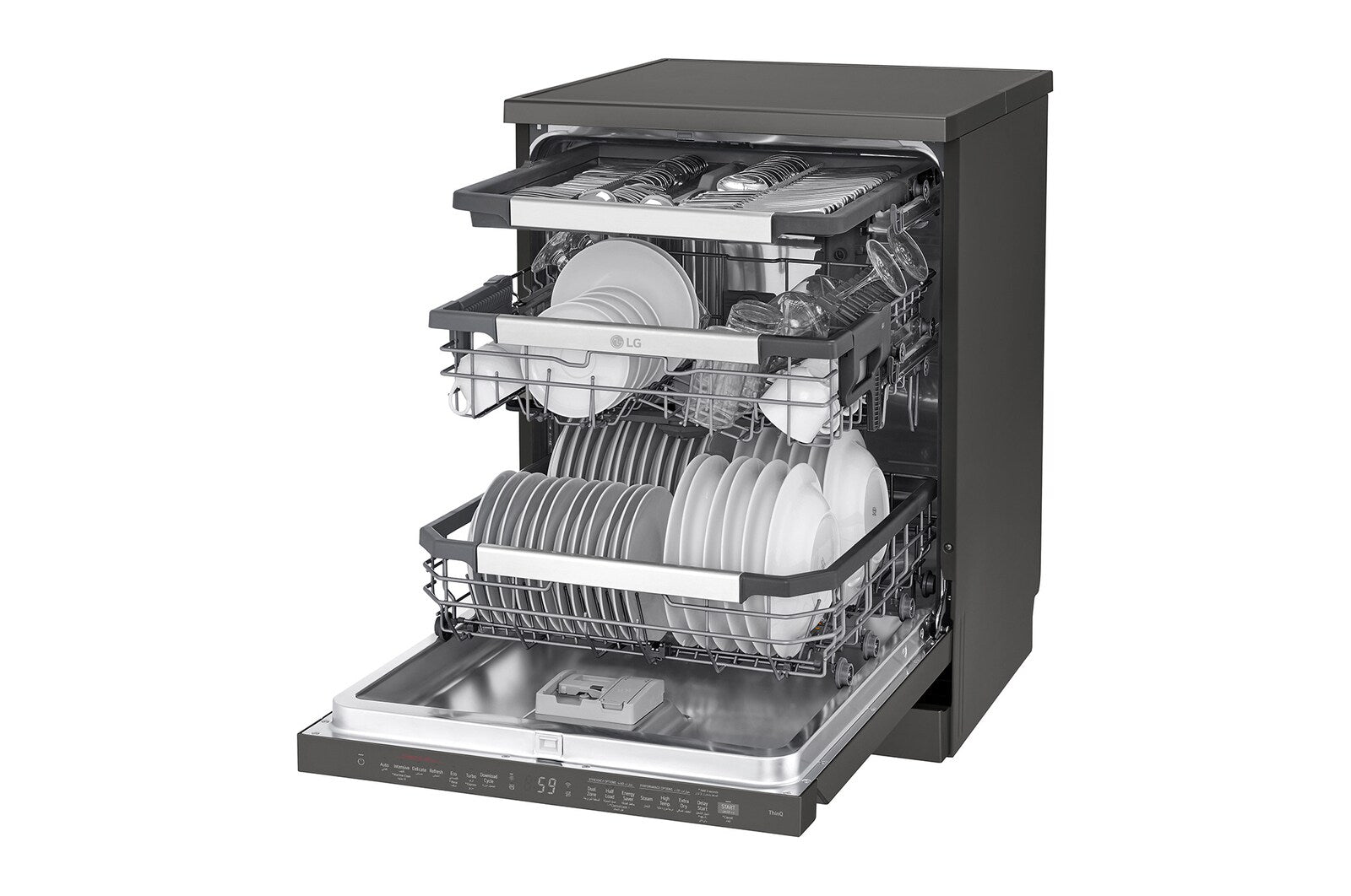 LG QuadWash Freestanding Dishwasher with True Stream & ThinQ DFC335HD