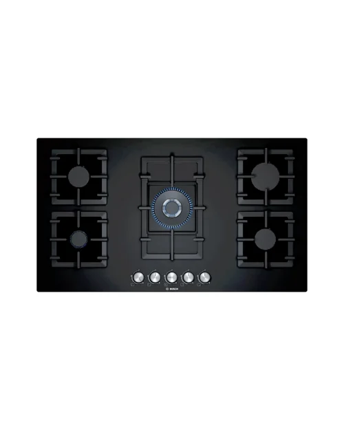 BOSCH Tempered Glass Gas Hob 90 cm Black PPQ9B6O90M