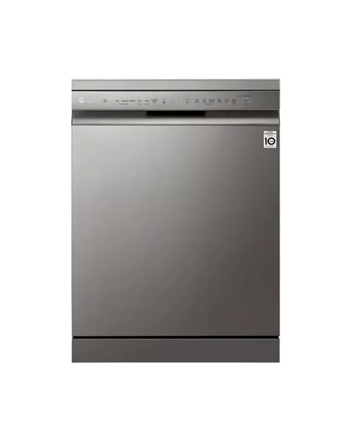 LG DFB425FB QuadWash Steam Dishwasher, 14 Place Platinum Silver color