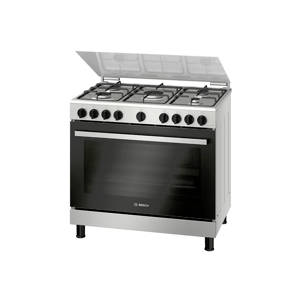 BOSCH HGV1E0U50M Series 2 Gas range cooker Stainless steel