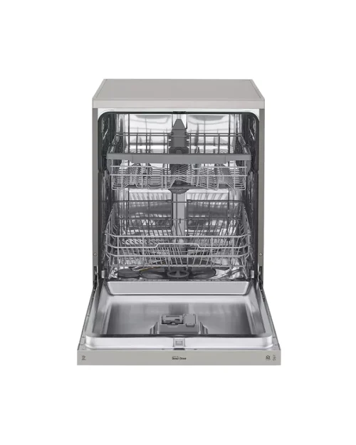 LG DFB425FB QuadWash Steam Dishwasher, 14 Place Platinum Silver color